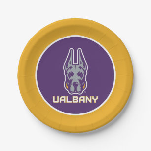 University at Albany Great Danes Paper Plate