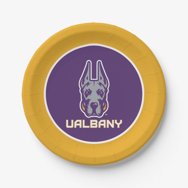 University at Albany Great Danes Paper Plate (Front)