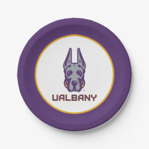 University at Albany Great Danes Paper Plate