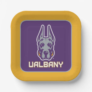 University at Albany Great Danes Paper Plate