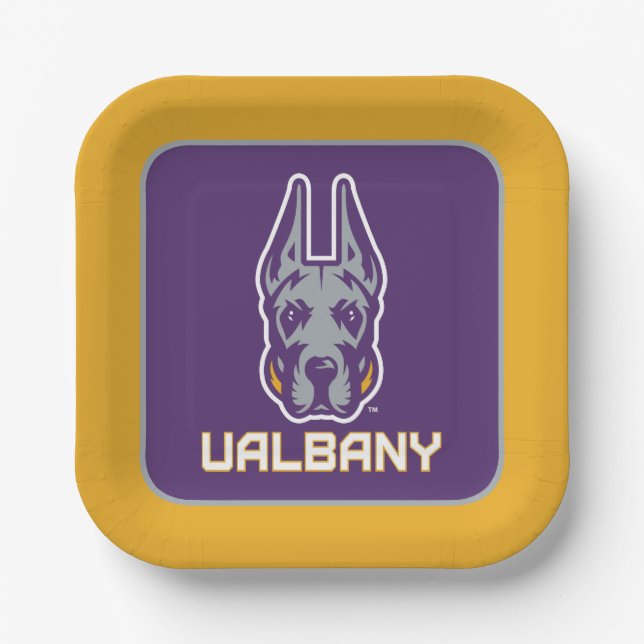 University at Albany Great Danes Paper Plate (Front)