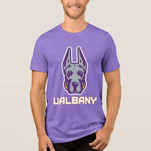 University at Albany Great Danes Tri-Blend Shirt (Front)