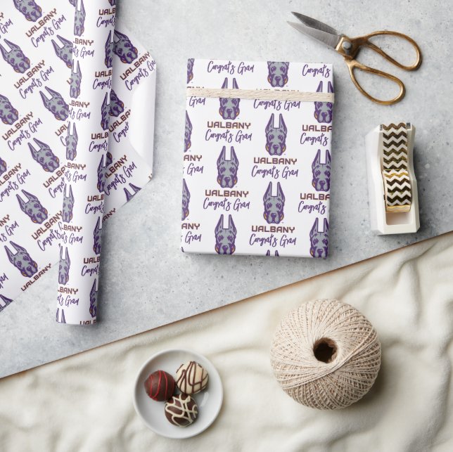 University at Albany Great Danes Wrapping Paper (Crafts)