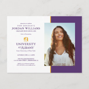 University at Albany Iconic Logo Announcement Postcard
