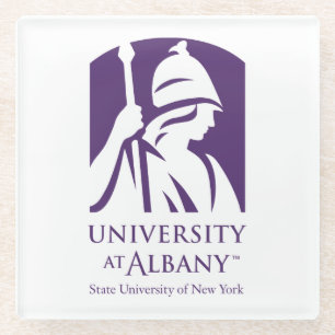 University at Albany Iconic Logo Glass Coaster