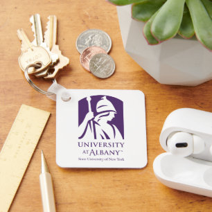 University at Albany Iconic Logo Keychain
