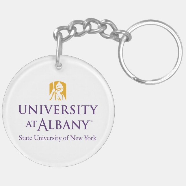 University at Albany Iconic Logo Keychain (Back Left)