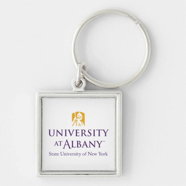University at Albany Iconic Logo Keychain (Front)