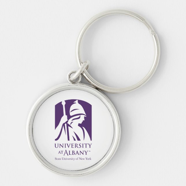 University at Albany Iconic Logo Keychain (Front)