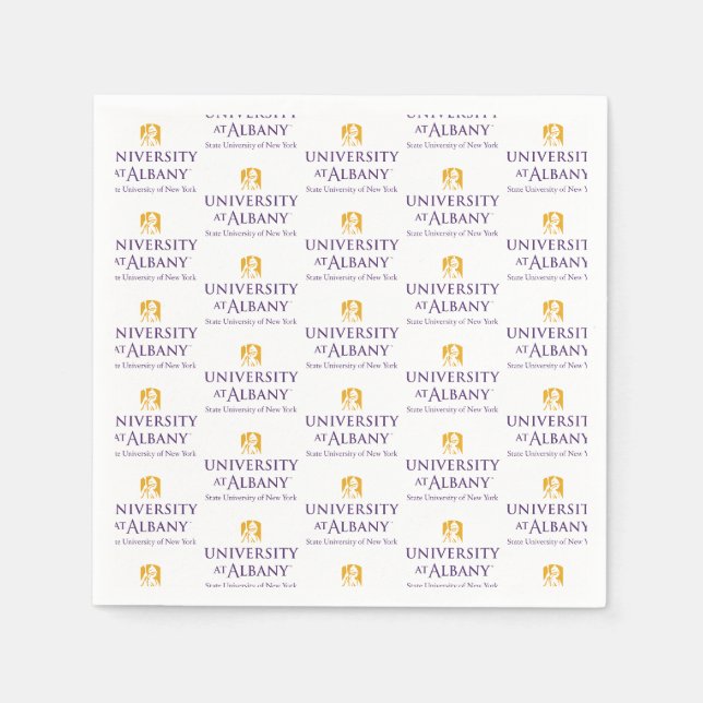 University at Albany Iconic Logo Napkin (Front)