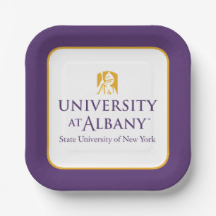 University at Albany Iconic Logo Paper Plate