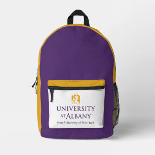 University at Albany Iconic Logo Printed Backpack