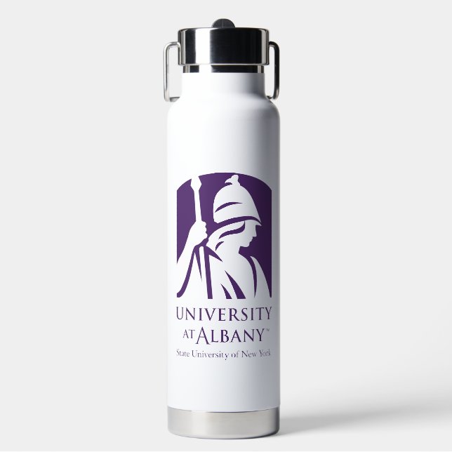 University at Albany Iconic Logo Water Bottle (Front)