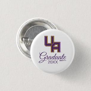 University at Albany Initials Logo 1 Inch Round Button