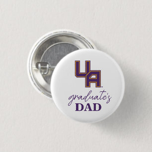 University at Albany Initials Logo 1 Inch Round Button