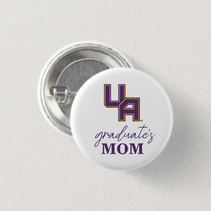 University at Albany Initials Logo 1 Inch Round Button