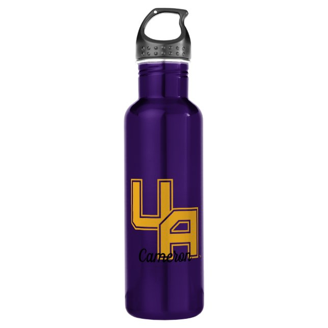 University at Albany Initials Logo 710 Ml Water Bottle (Front)