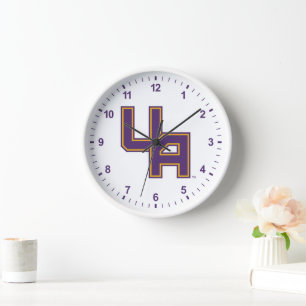 University at Albany Initials Logo Clock