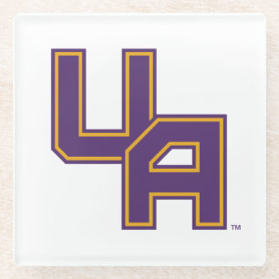 University at Albany Initials Logo Glass Coaster