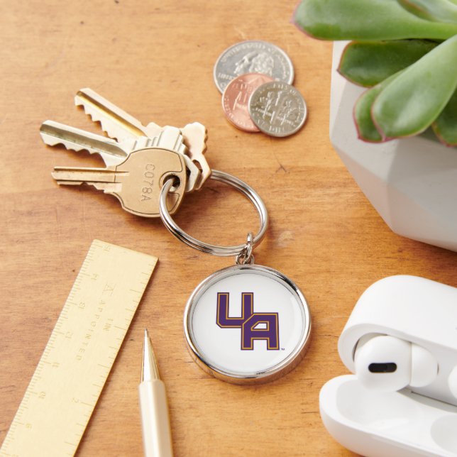 University at Albany Initials Logo Keychain (Desk)