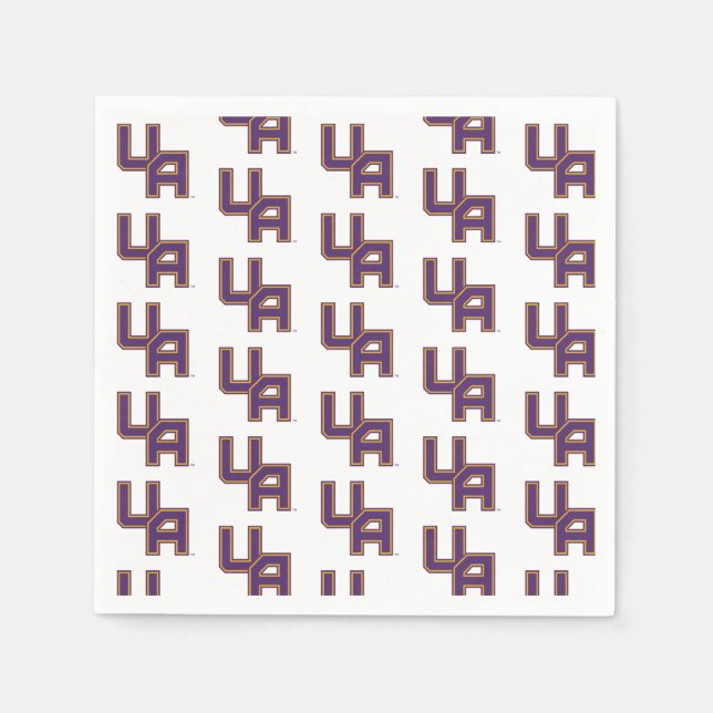 University at Albany Initials Logo Napkin (Front)