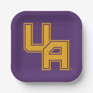 University at Albany Initials Logo Paper Plate