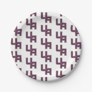 University at Albany Initials Logo Paper Plate
