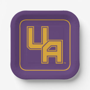 University at Albany Initials Logo Paper Plate