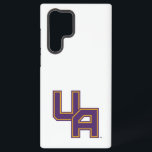 University at Albany Initials Logo Samsung Galaxy Case<br><div class="desc">The The University at Albany initials logo features a bold and dynamic "UA" design, rendered in the university's signature purple and outlined with a striking gold border. The angular, block-like letters give the logo a strong and authoritative appearance, perfect for representing school pride and identity. The symmetrical and geometric structure...</div>