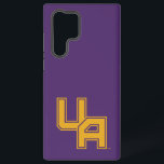 University at Albany Initials Logo Samsung Galaxy Case<br><div class="desc">The The University at Albany initials logo features a bold and dynamic "UA" design, rendered in the university's signature purple and outlined with a striking gold border. The angular, block-like letters give the logo a strong and authoritative appearance, perfect for representing school pride and identity. The symmetrical and geometric structure...</div>