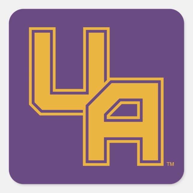 University at Albany Initials Logo Square Sticker (Front)