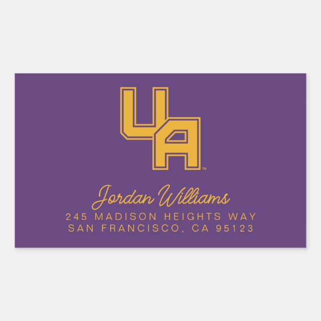 University at Albany Initials Logo Sticker (Front)