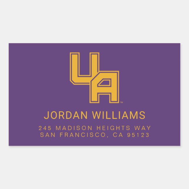 University at Albany Initials Logo Sticker (Front)
