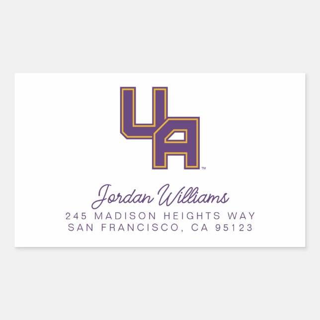 University at Albany Initials Logo Sticker (Front)