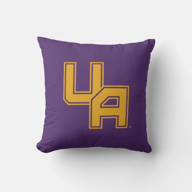University at Albany Initials Logo Throw Pillow (Front)