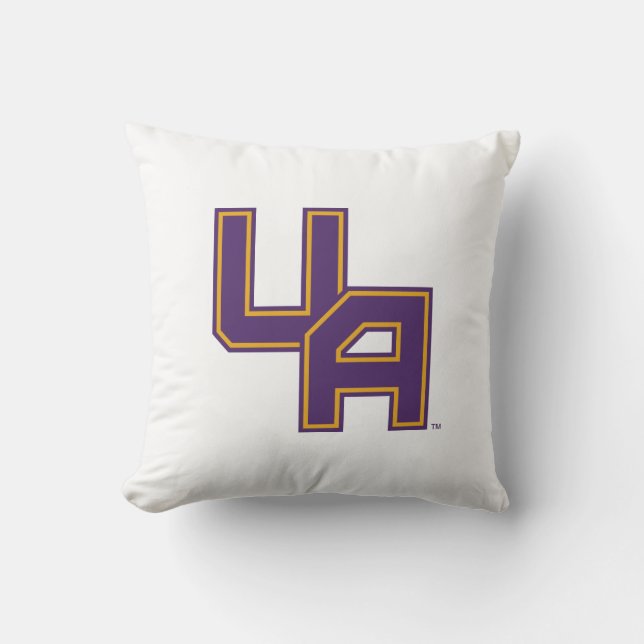 University at Albany Initials Logo Throw Pillow (Front)