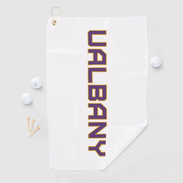 University at Albany Wordmark Golf Towel (InSitu)