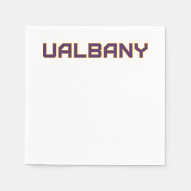 University at Albany Wordmark Napkin (Front)