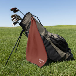 University Golf Team Burgundy and White Golf Towel