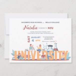 University Life Graduation Party Invitation