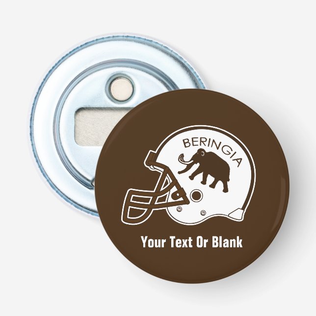 University of Beringia Football Bottle Opener (Front)