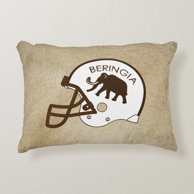 University of Beringia Football Decorative Pillow (Front)