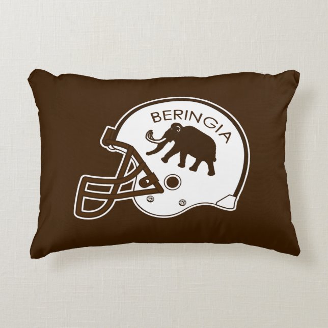University of Beringia Football Decorative Pillow (Front)