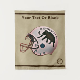 University of Beringia Football Helmet Tapestry