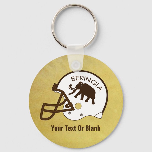 University of Beringia Football Keychain (Front)