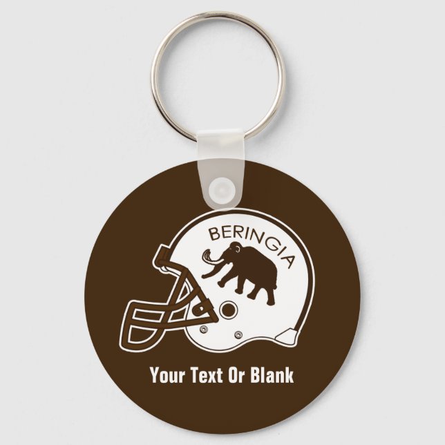 University of Beringia Football Keychain (Front)