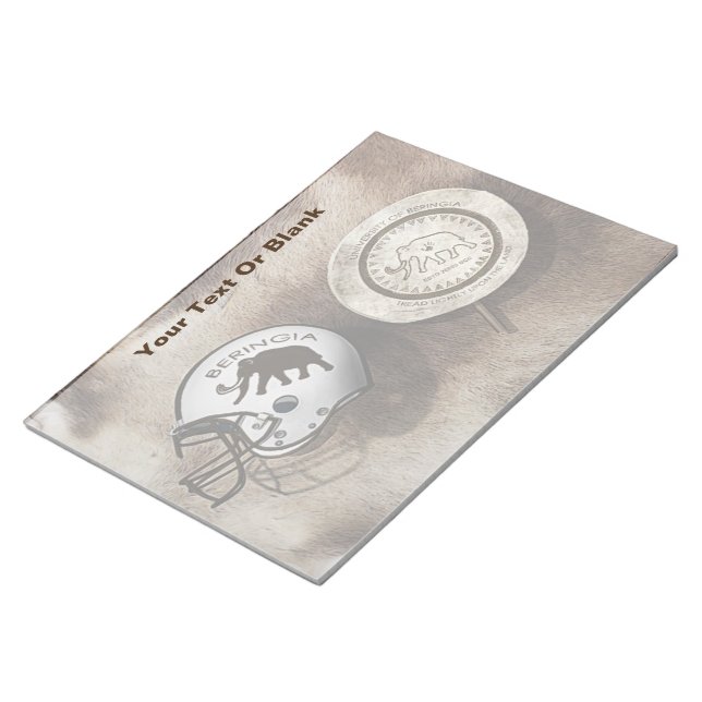 University of Beringia Football Notepad (Angled)