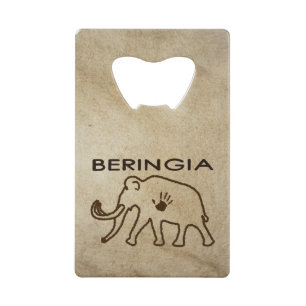 University of Beringia Mammoth Credit Card Bottle Opener