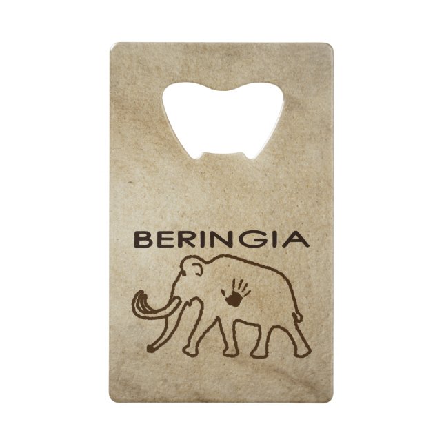 University of Beringia Mammoth Credit Card Bottle Opener (Front)