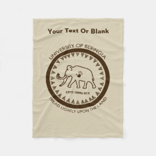 University of Beringia Mammoth Fleece Blanket